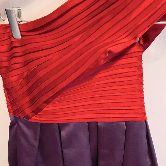 Festive Red & Purple A.B.S Dress For Holiday Cards - Picture 12 of 16